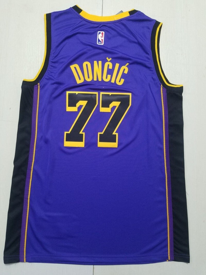 Los Angeles Lakers #77 Luka Doncic Lakers 77 Purple s-xxl Style 1 Basketball Jersey basketball jersey product view 1