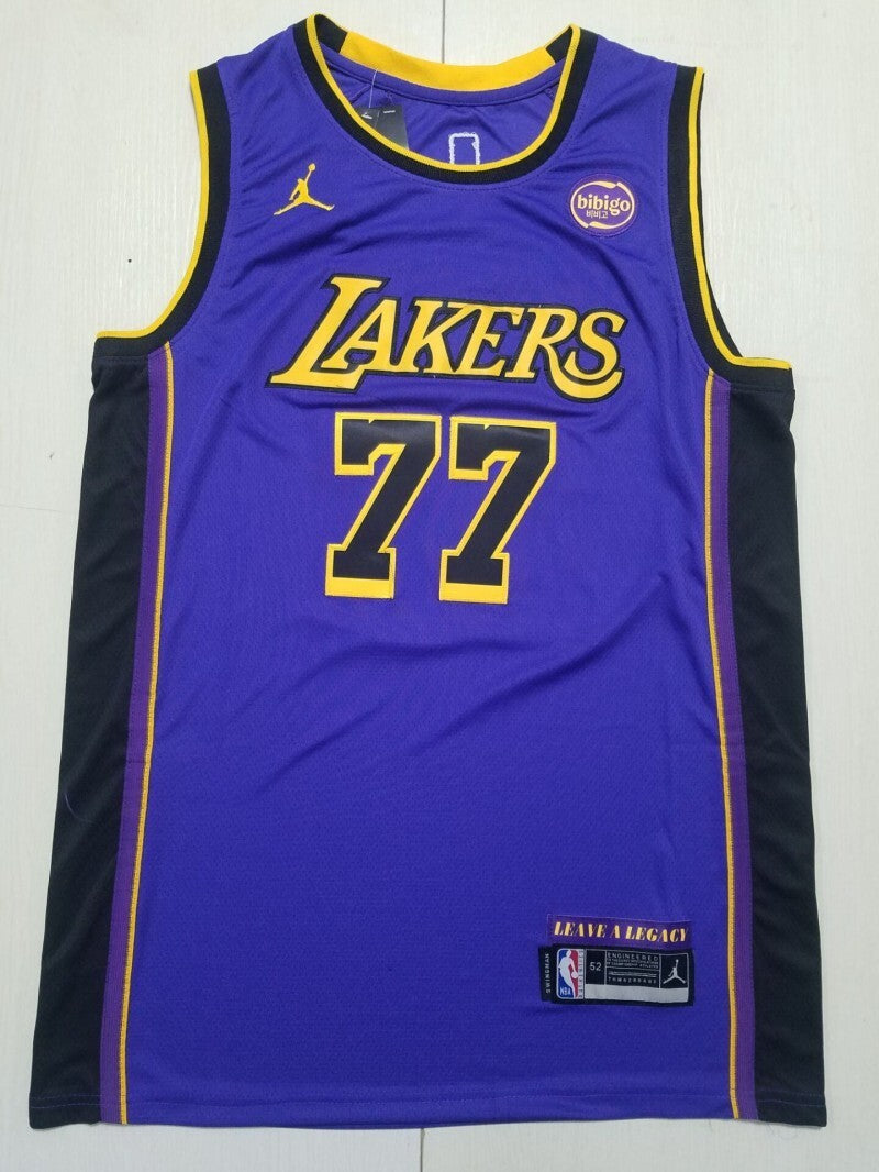 Los Angeles Lakers #77 Luka Doncic Lakers 77 Purple s-xxl Style 2 Basketball Jersey basketball jersey product view 1