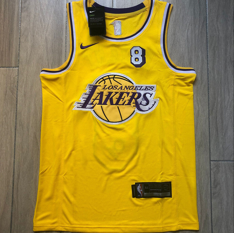 Los Angeles Lakers #8 Kobe Bryant Lakers #8 Kobe Retro Yellow 78-20 Embroidered (XS-XXL) Style 2 basketball jersey product view 1