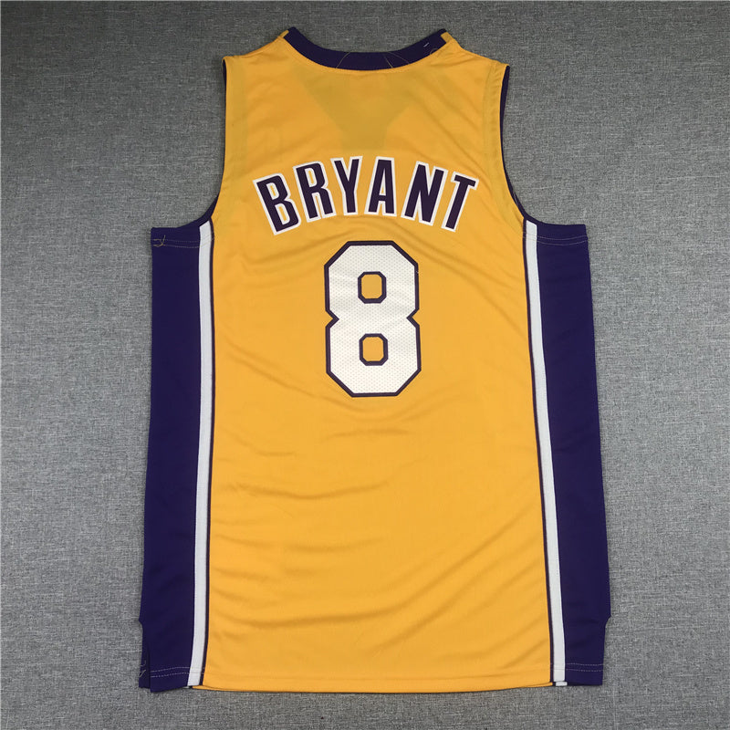 Los Angeles Lakers #8 kobe Bryant Lakers 8 Edition 2000-01 Yellow Style 1 Basketball Jersey basketball jersey product view 1