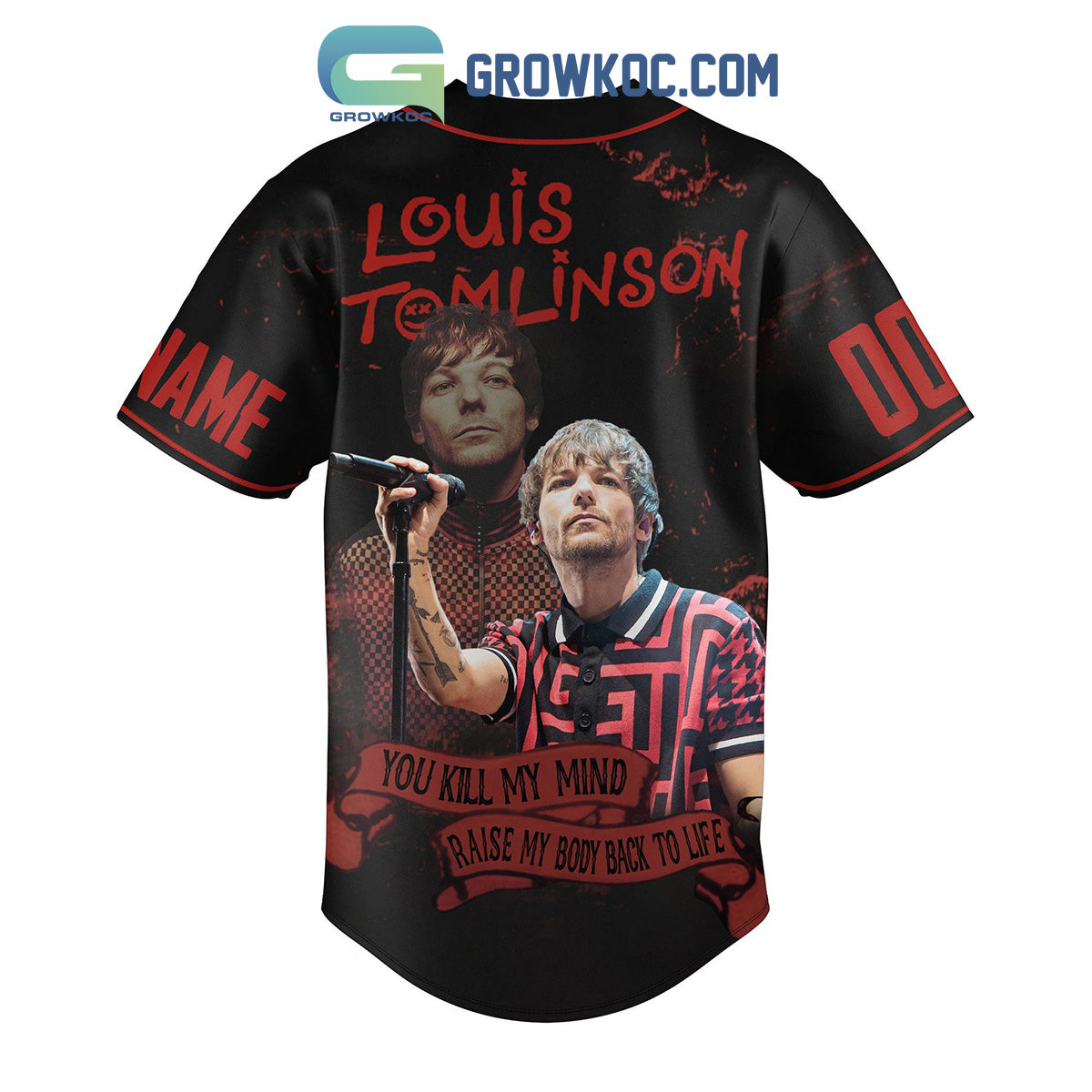 Louis Tomlinson Faith In The Future Personalized Baseball Jersey baseball jersey product view 2