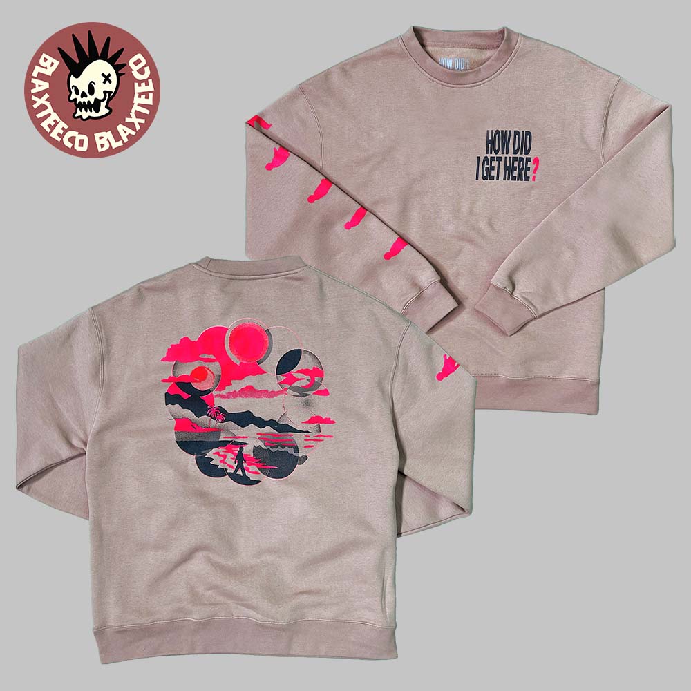 Louis Tomlinson How Did We Get Here Album Merch Beige Crewneck Sweatshirt Unisex T-shirt, Sweatshirt, Hoodie, Long Sleeve Tee - T-Shirt, Sweatshirt, Hoodie