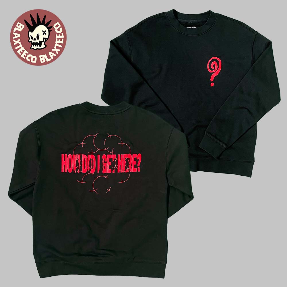 Louis Tomlinson How Did We Get Here Album Merch Black Crewneck Sweatshirt Unisex T-shirt, Sweatshirt, Hoodie, Long Sleeve Tee - T-Shirt, Sweatshirt, Hoodie