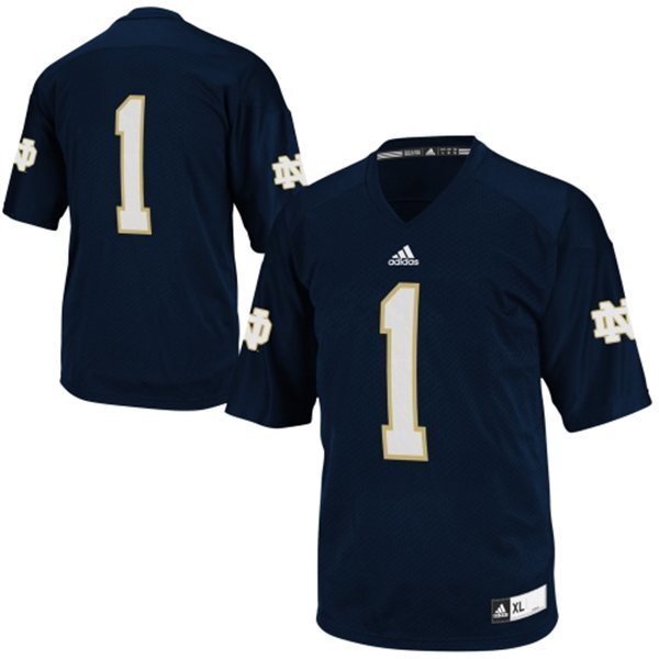 Louis Nix III #1 Navy Blue1 College Football Jersey football jersey product view 1