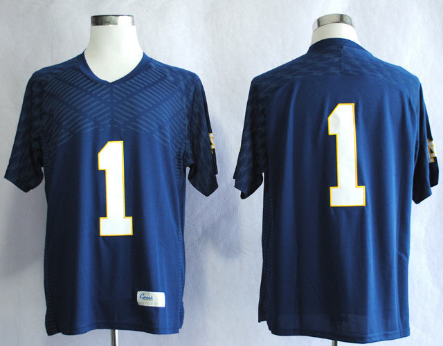 Louis Nix III #1 Navy Blue College Football Jersey football jersey product view 1