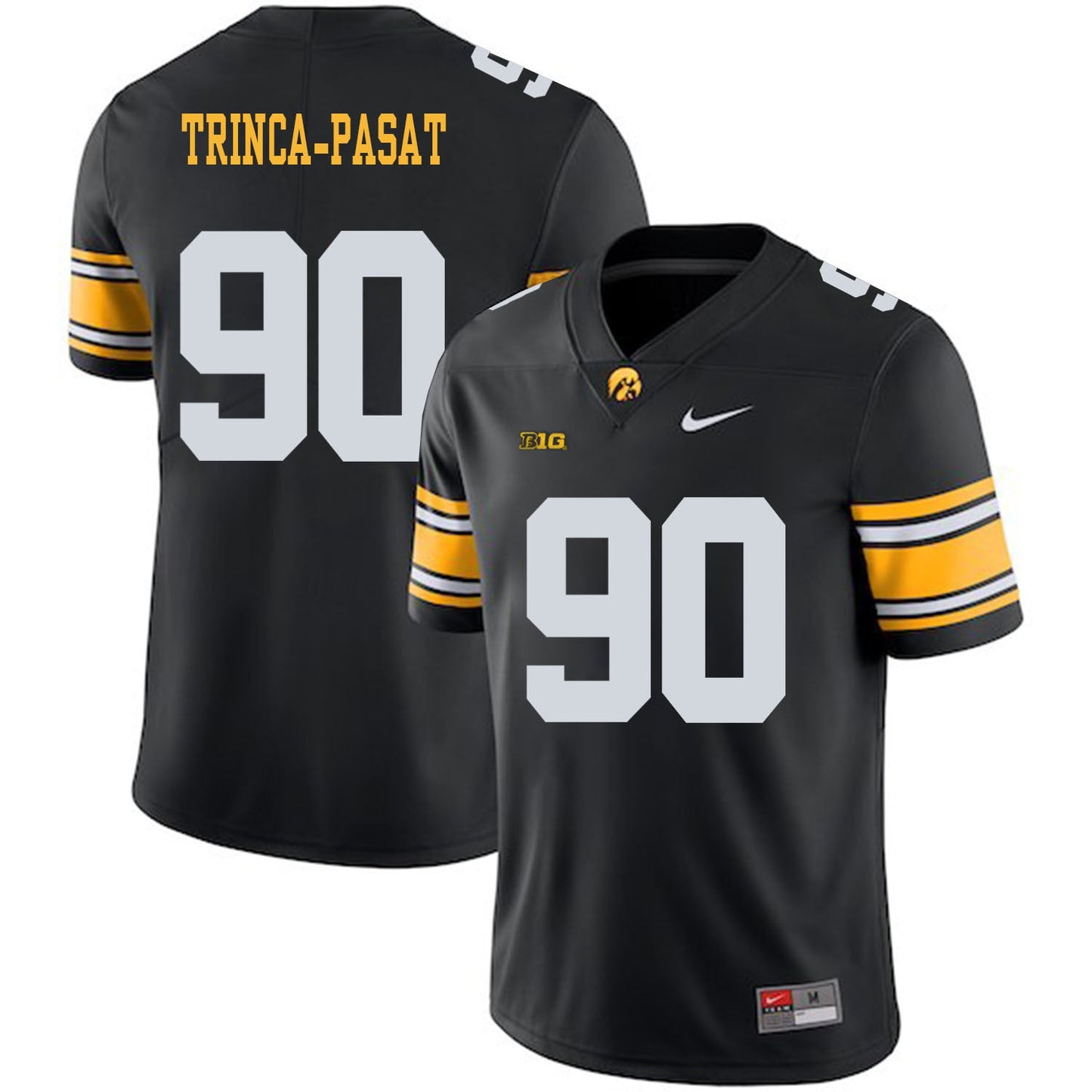 Louis Trinca-Pasat 90 Black Style 1 College Football Jersey football jersey product view 1