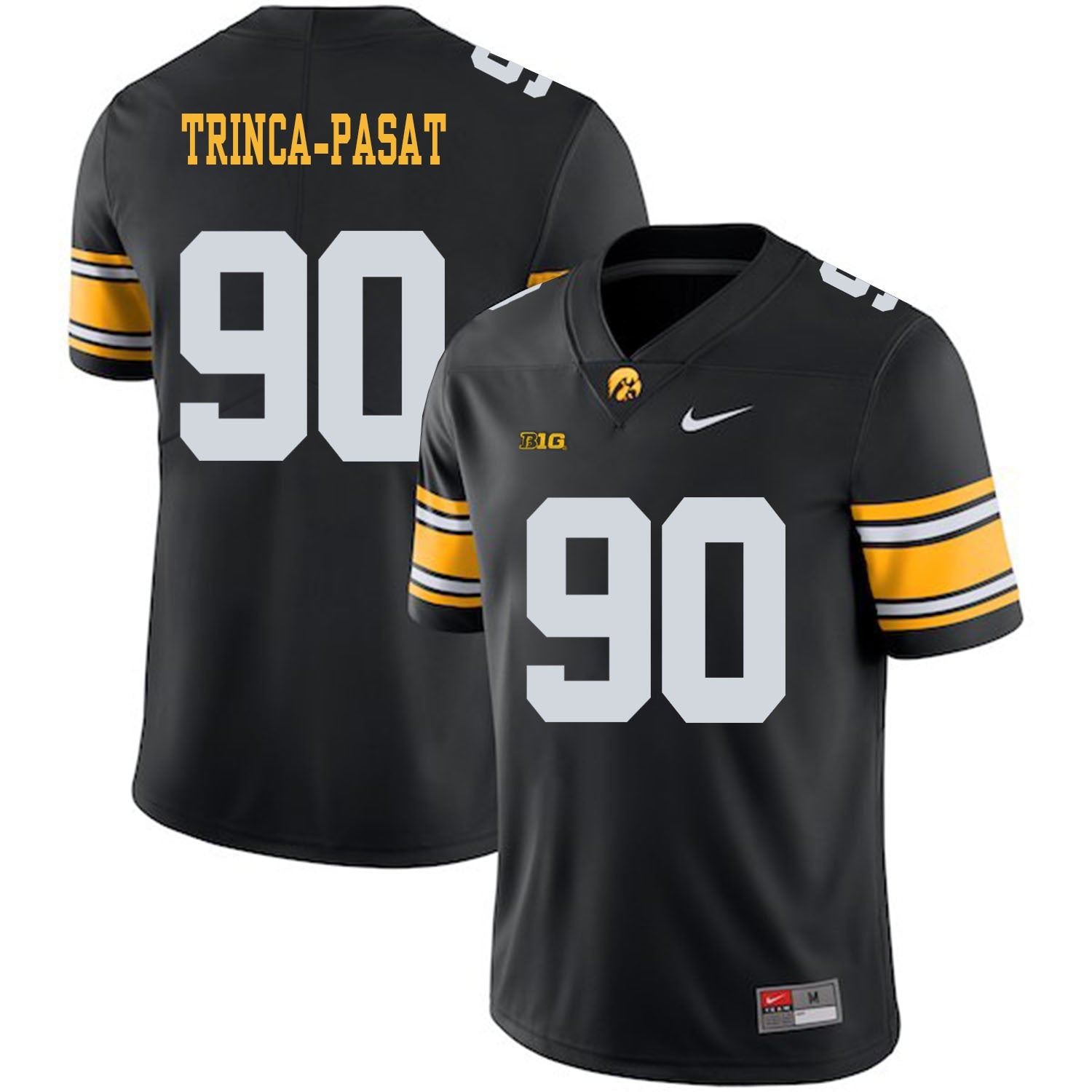 Louis Trinca-Pasat 90 Black Style 1 College Football Jersey football jersey product view 1