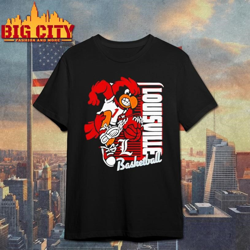 Louisville Cardinals Red Modern Mascot Basketball shirt Unisex T-shirt, Sweatshirt, Hoodie, Long Sleeve Tee - T-Shirt, Sweatshirt, Hoodie