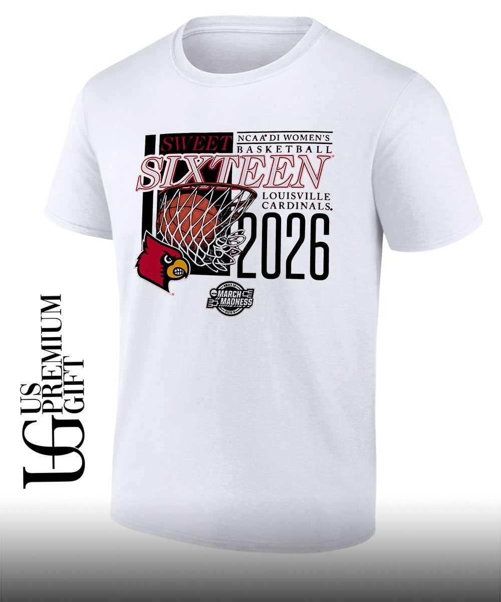 Louisville Cardinals Sweet Sixteen NCAA 2026 Division 1 Womens basketball March Madness shirt - T-Shirt, Sweatshirt, Hoodie