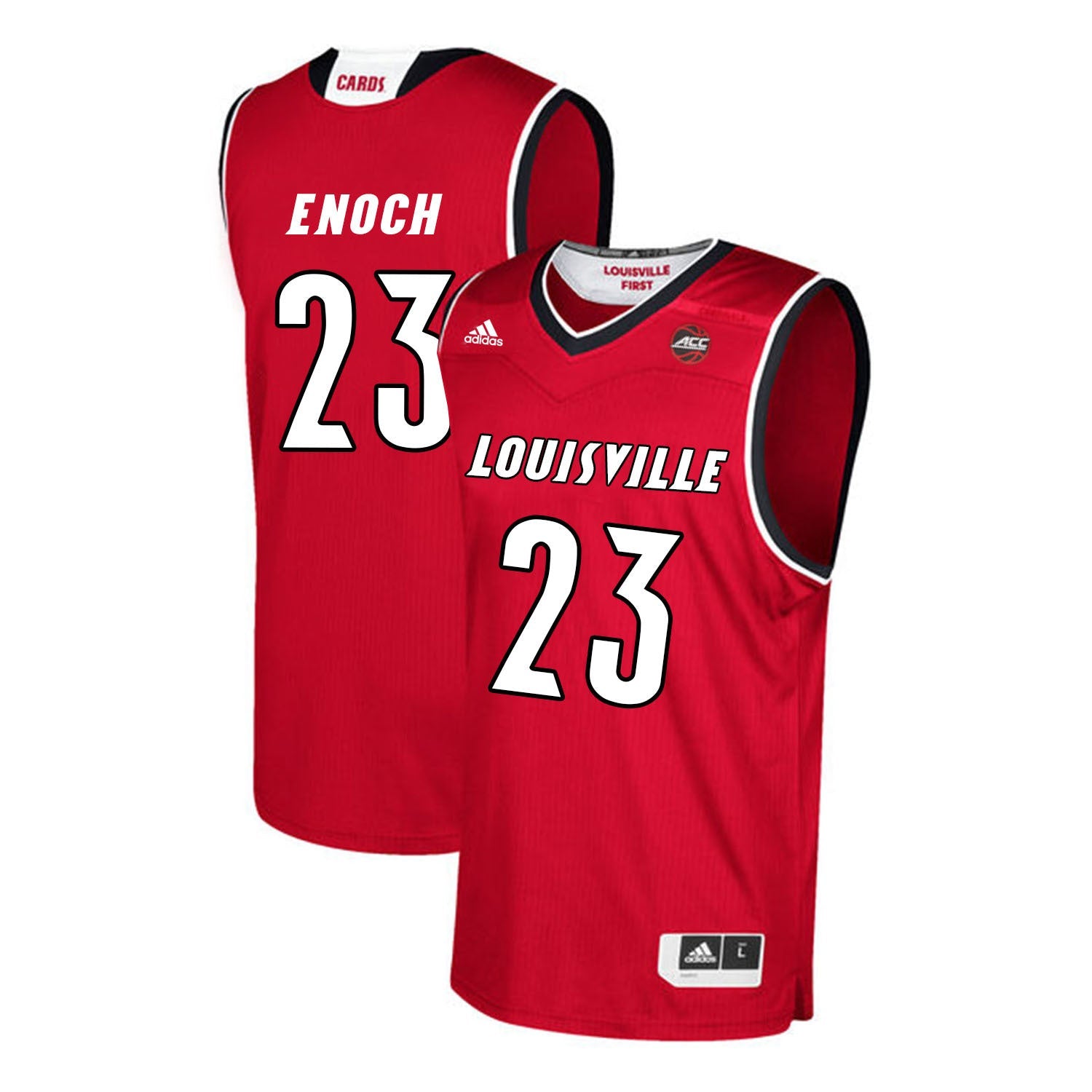 Louisville Cardinals Enoch 23 Red College Football Jersey football jersey product view 1