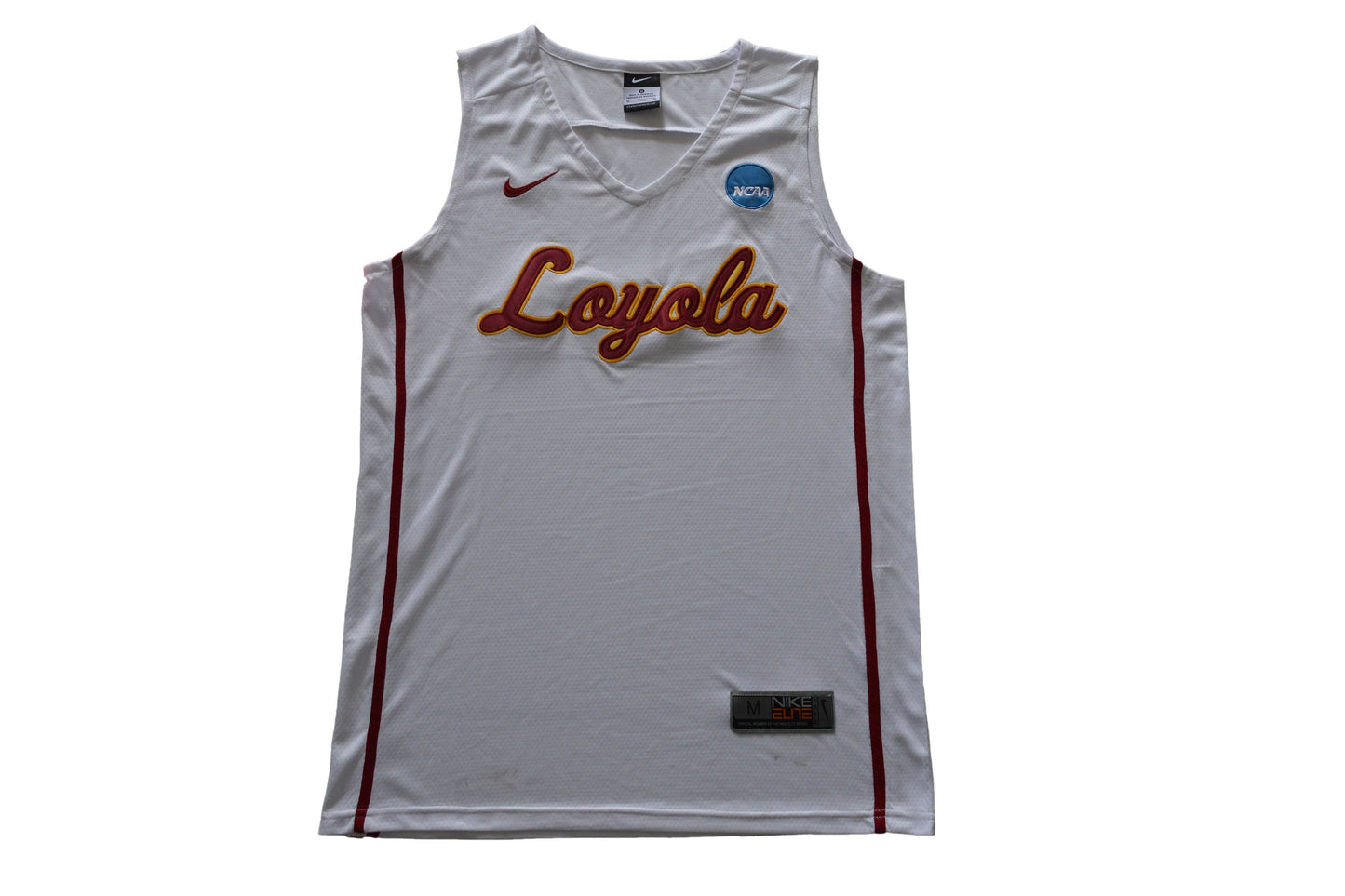 Loyola (Chi) Ramblers Blank White Front College Football Jersey football jersey product view 1