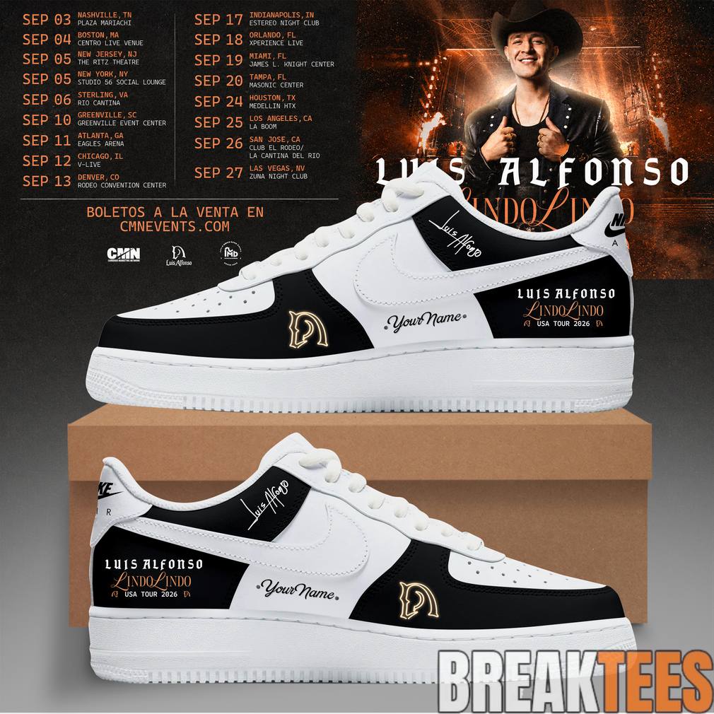 Luis Alfonso Lindo Lindo USA Tour 2026 Custom AF1 Shoes Unisex T-shirt, Sweatshirt, Hoodie, Long Sleeve Tee - T-Shirt, Sweatshirt, Hoodie