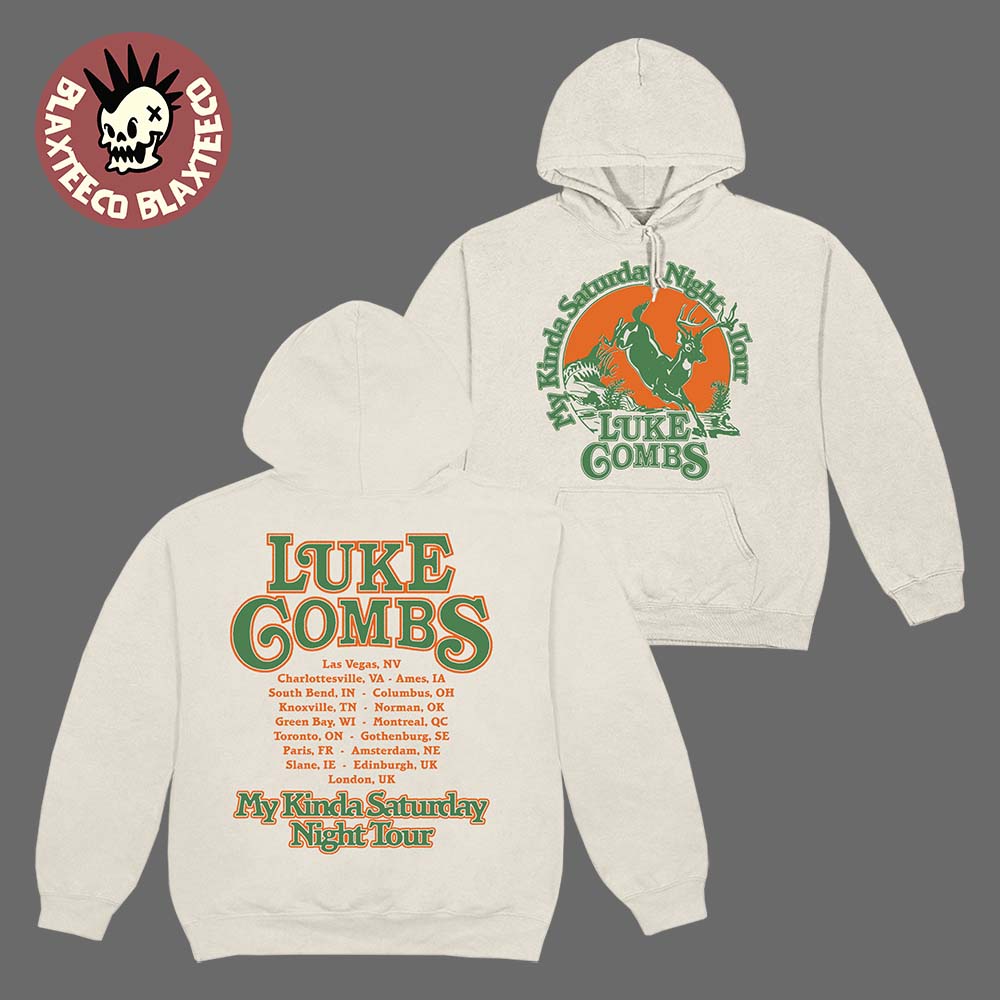 Luke Combs My Kinda Saturday Night Tour 2026 Merch Deer Tour Hoodie Unisex T-shirt, Sweatshirt, Hoodie, Long Sleeve Tee - T-Shirt, Sweatshirt, Hoodie