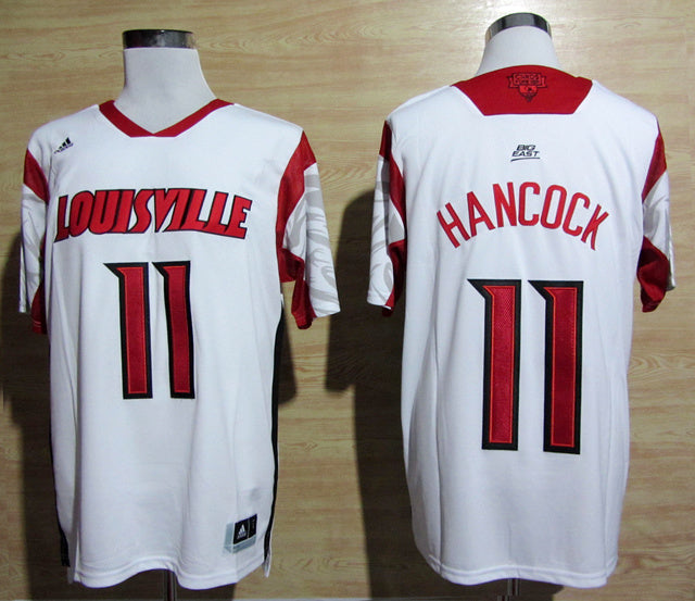 Luke Hancock 11 White Big East Logo College Football Jersey football jersey product view 1