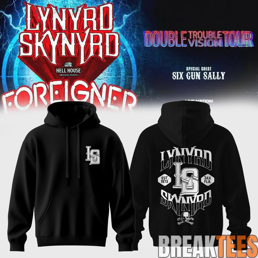 Lynyrd Skynyrd Double Trouble Double Vision Tour 2026 Exclusive Hoodie Unisex T-shirt, Sweatshirt, Hoodie, Long Sleeve Tee - T-Shirt, Sweatshirt, Hoodie