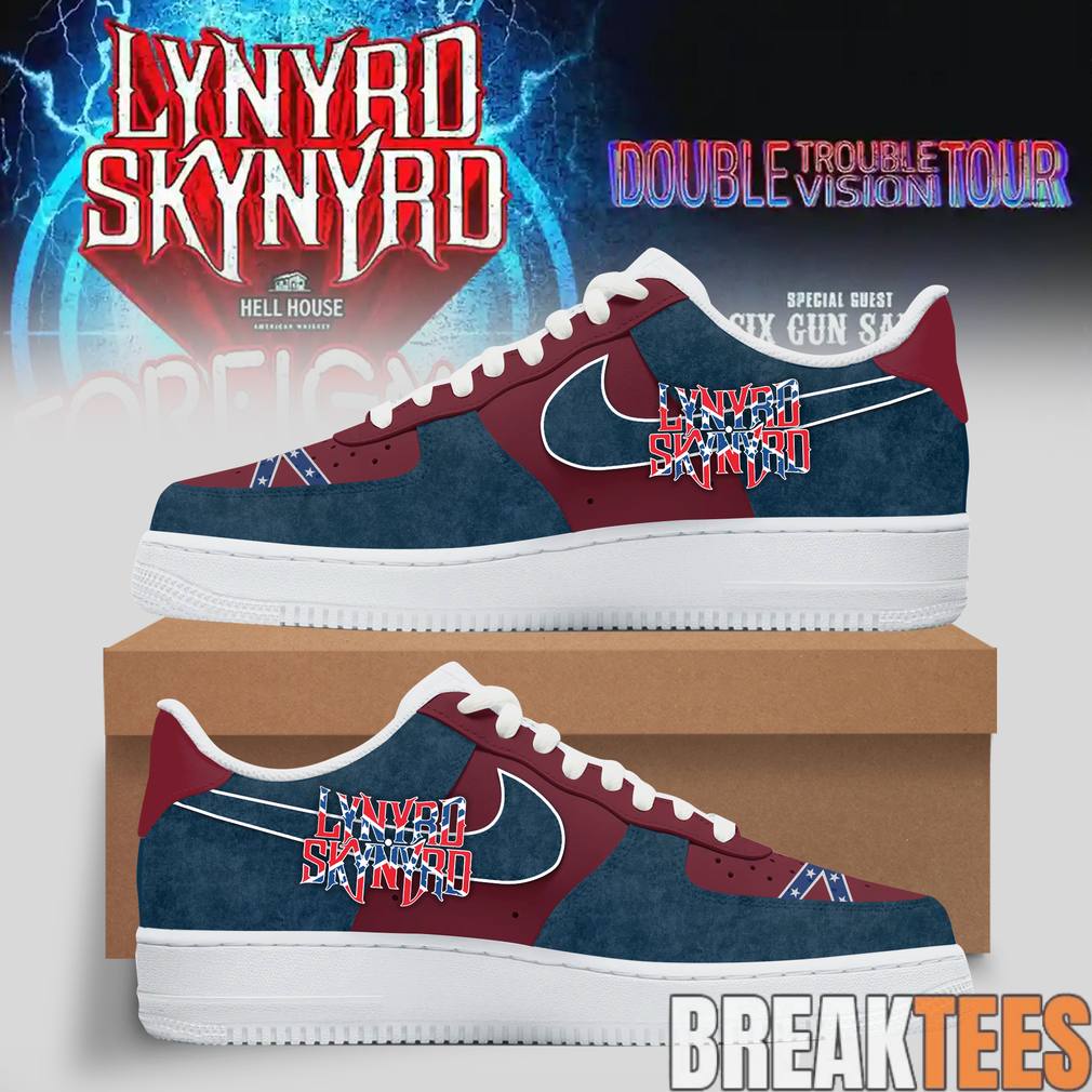 Lynyrd Skynyrd Double Trouble Double Vision Tour 2026 Special Air Force 1 Unisex T-shirt, Sweatshirt, Hoodie, Long Sleeve Tee - T-Shirt, Sweatshirt, Hoodie