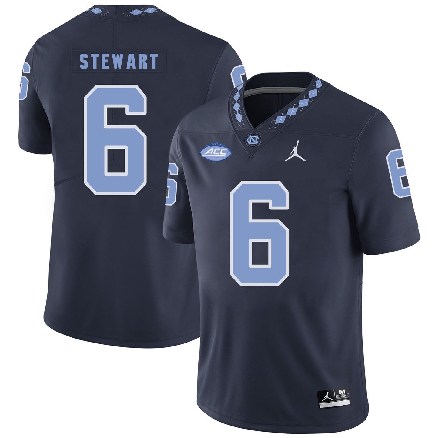 M.J. Stewart 6 Black College Football Jersey football jersey product view 1