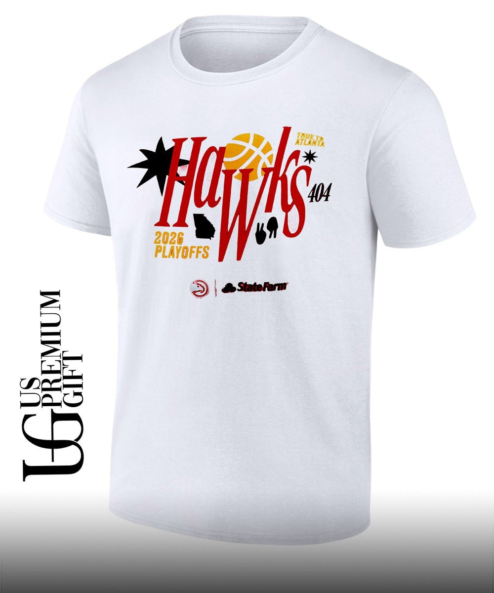 True to Atlanta Hawks Playoff NBA 2026 State Farm Arena shirt Unisex T-shirt, Sweatshirt, Hoodie, Long Sleeve Tee - T-Shirt, Sweatshirt, Hoodie