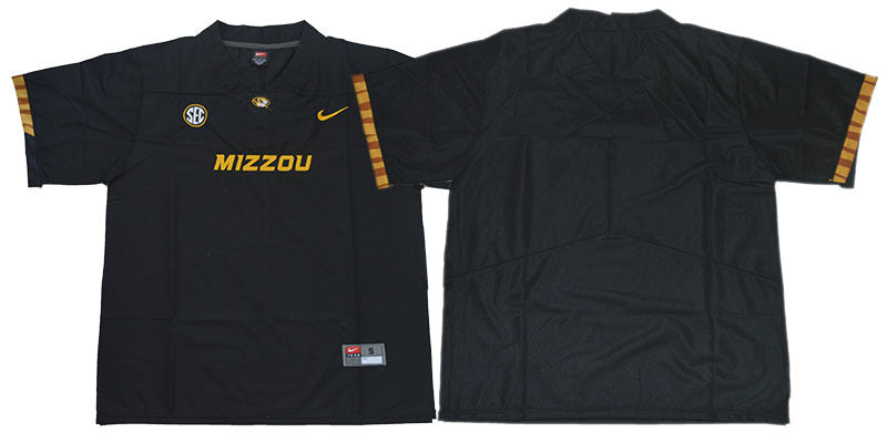 MISSOURI TIGERS Blank Black College Football Jersey football jersey product view 1