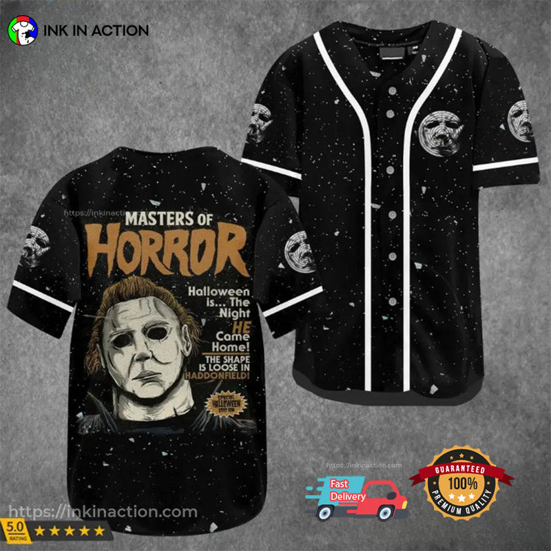 Michael Myers Halloween Costume Out Fit Ideas Master Horror Baseball Jersey baseball jersey product view 1