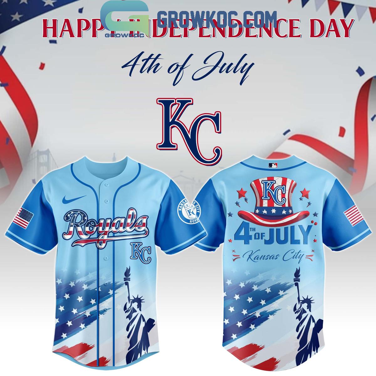 MLB Happy Independence Day 4th Of July Baseball Jersey baseball jersey product view 5