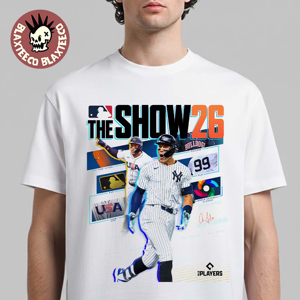 MLB The Show 26 Aaron Judge From New York Yankees Cover Athlete T-Shirt Unisex T-shirt, Sweatshirt, Hoodie, Long Sleeve Tee - T-Shirt, Sweatshirt, Hoodie