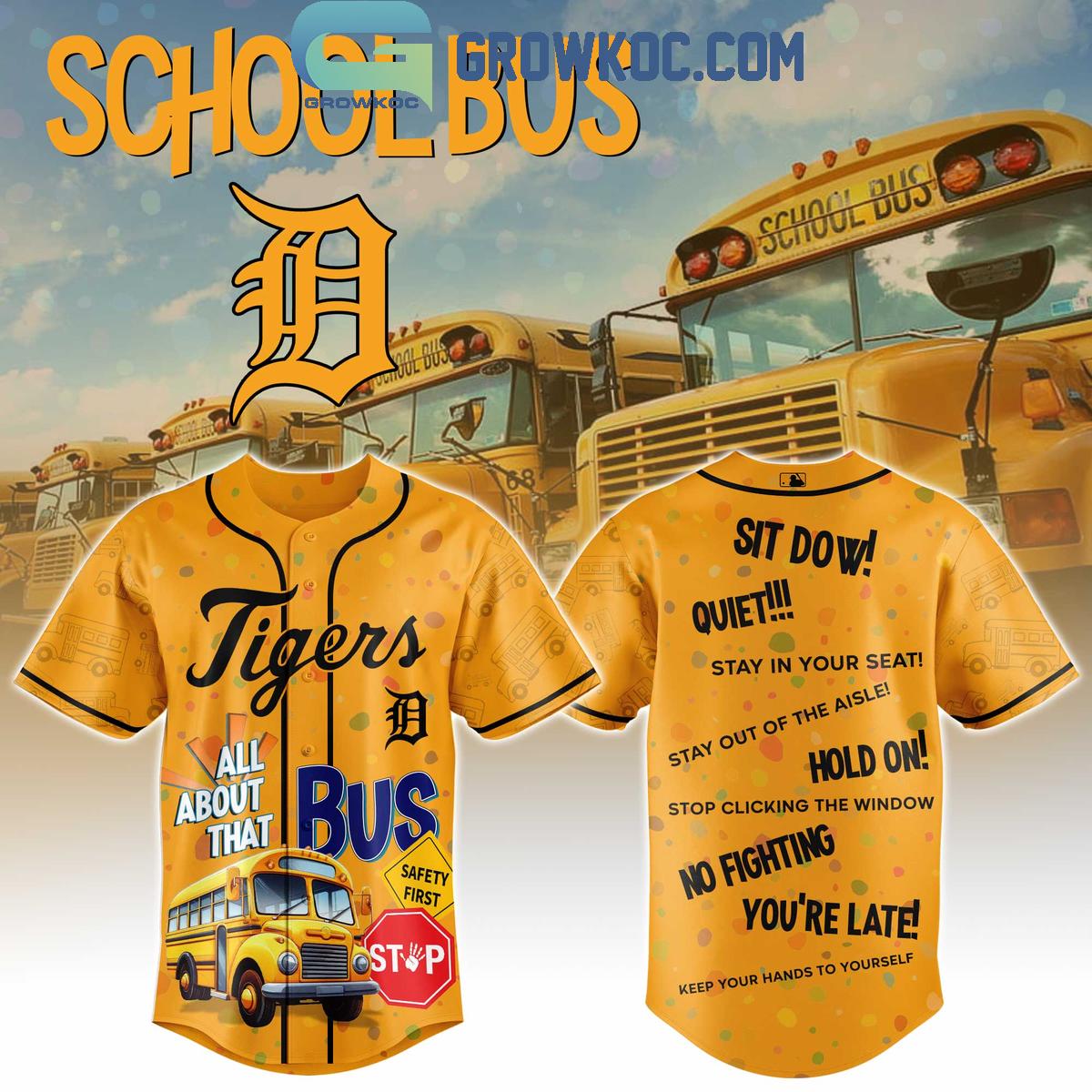 MLB x Back To School 2025 Yellow Baseball Jersey baseball jersey product view 4