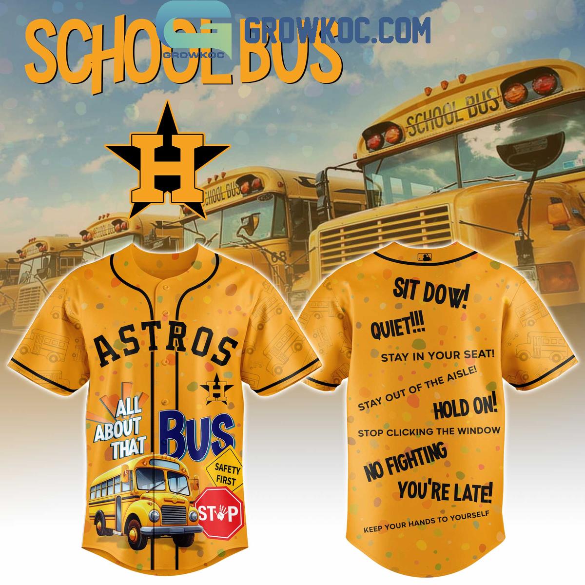MLB x Back To School 2025 Yellow Baseball Jersey baseball jersey product view 5