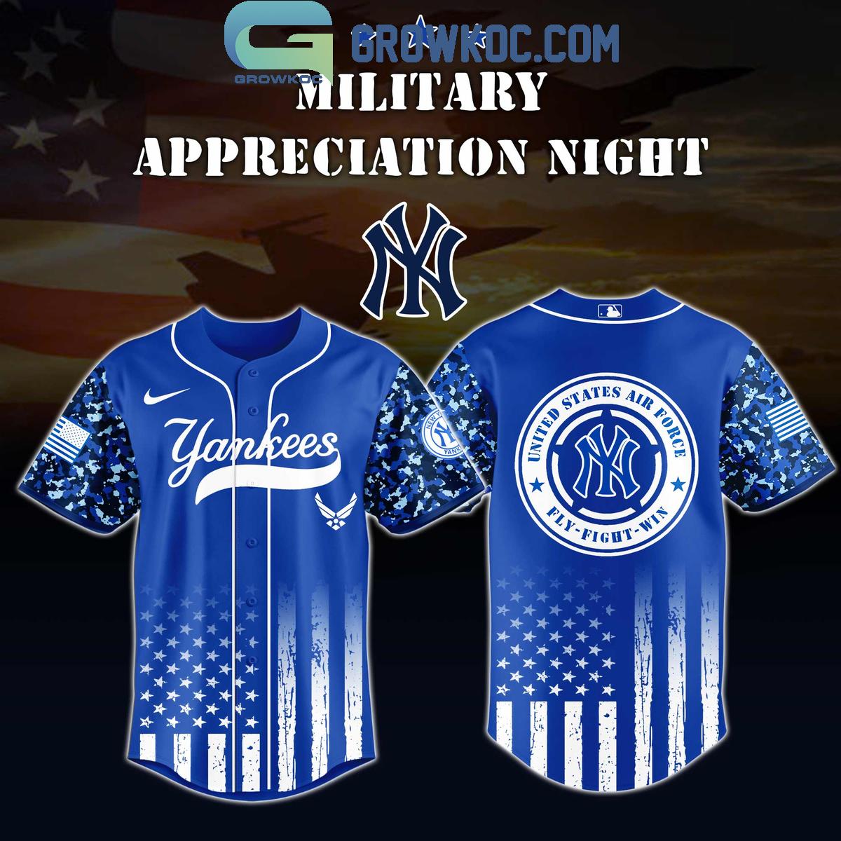 MLB x United States Air Force Military Appreciation Night 2025 Baseball Jersey baseball jersey product view 2