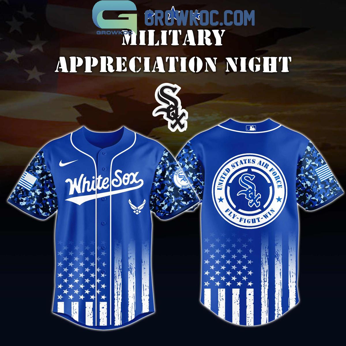MLB x United States Air Force Military Appreciation Night 2025 Baseball Jersey baseball jersey product view 3