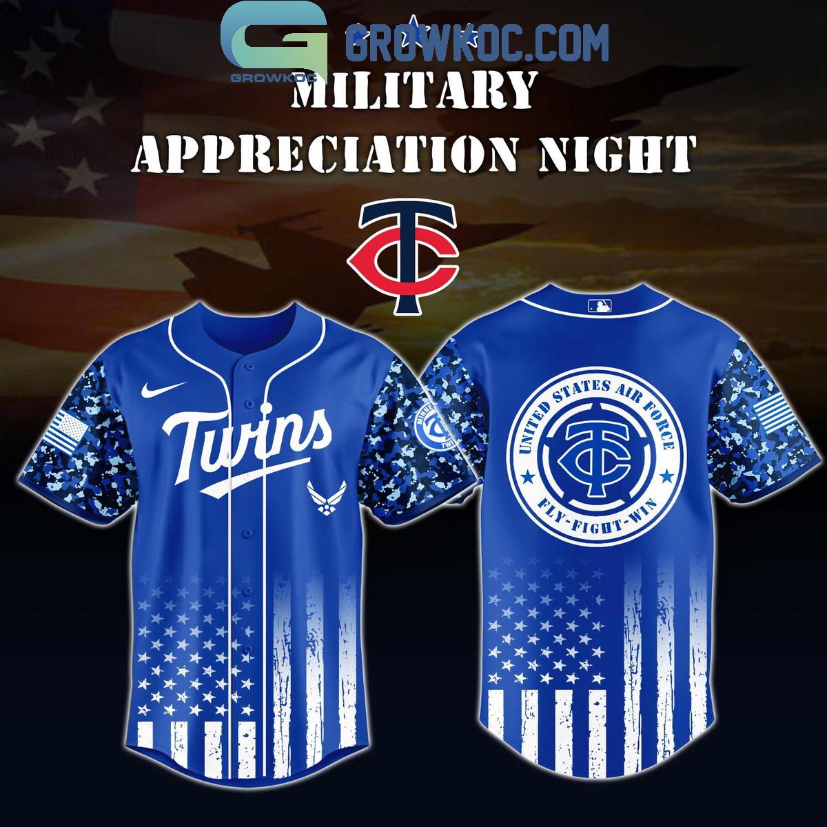 MLB x United States Air Force Military Appreciation Night 2025 Baseball Jersey baseball jersey product view 4