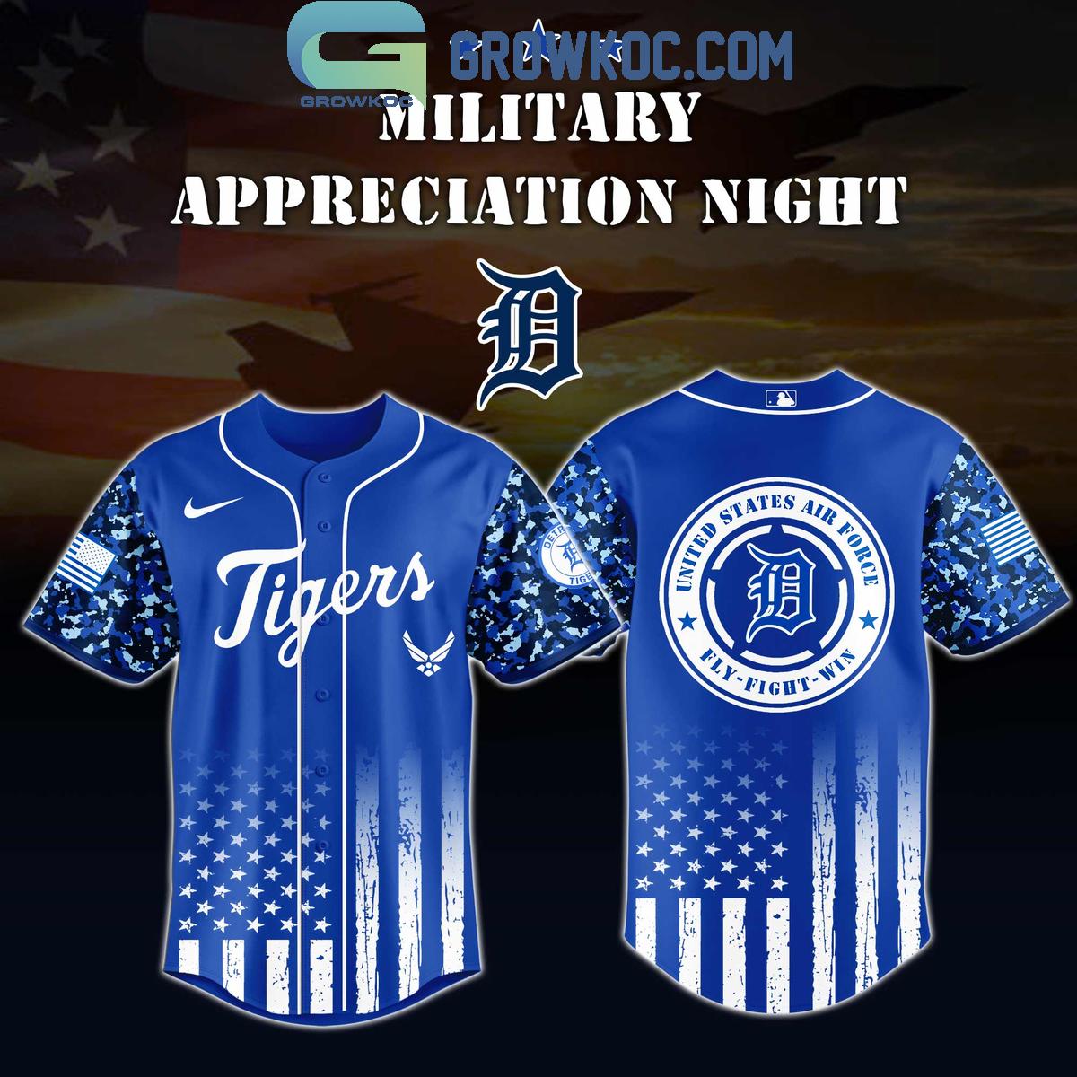 MLB x United States Air Force Military Appreciation Night 2025 Baseball Jersey baseball jersey product view 5