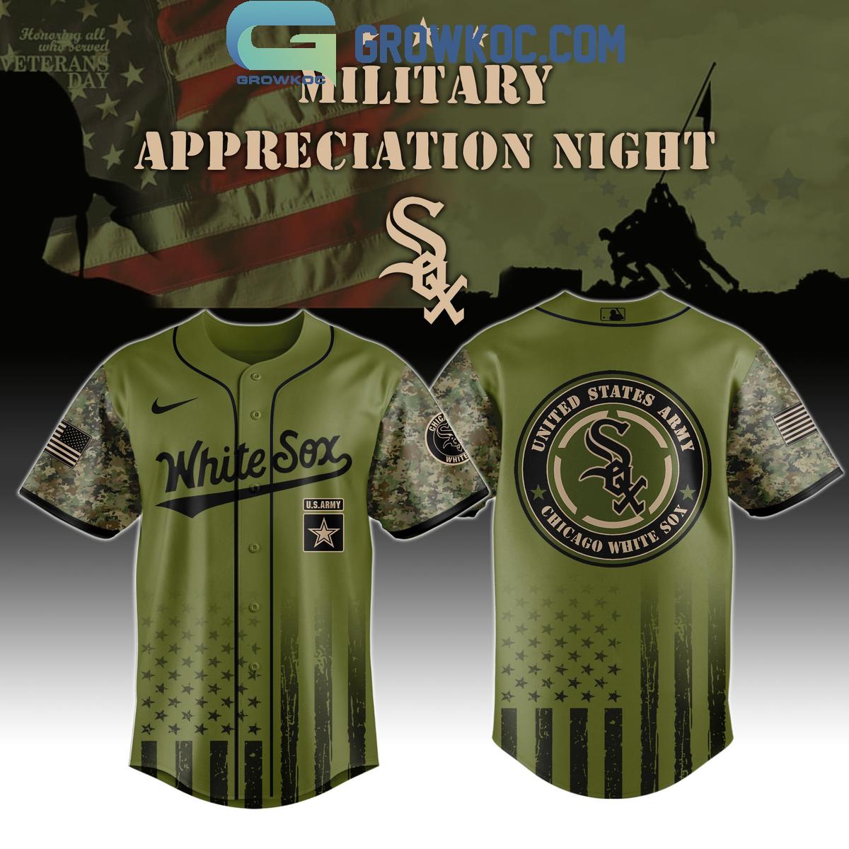 MLB x United States Army Military Appreciation Night 2025 Baseball Jersey baseball jersey product view 4