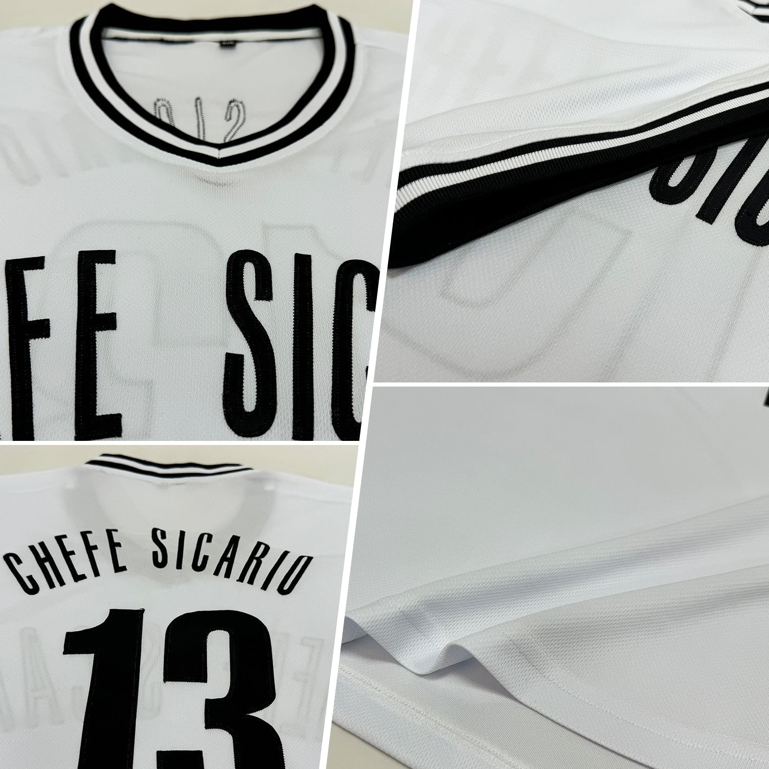 Custom White Black Authentic Throwback Rib-Knit Baseball Jersey Shirt baseball jersey product view 2