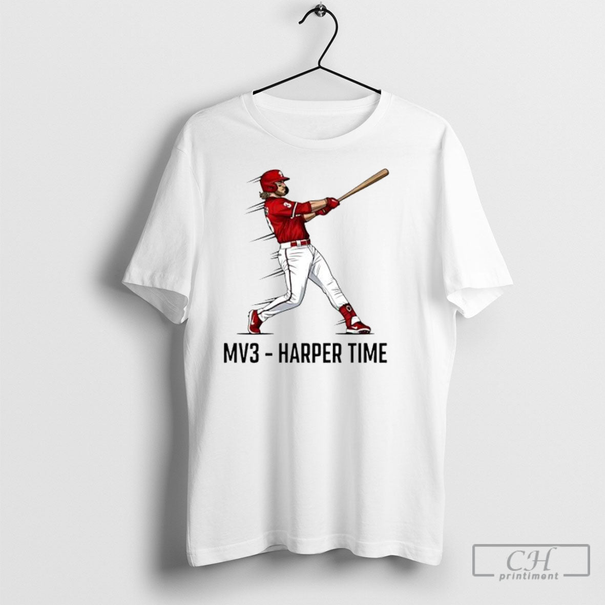 Mv3 Harper Time Baseball Fan Bryce Harper Action Posters White Shirt Unisex T-shirt, Sweatshirt, Hoodie, Long Sleeve Tee - T-Shirt, Sweatshirt, Hoodie
