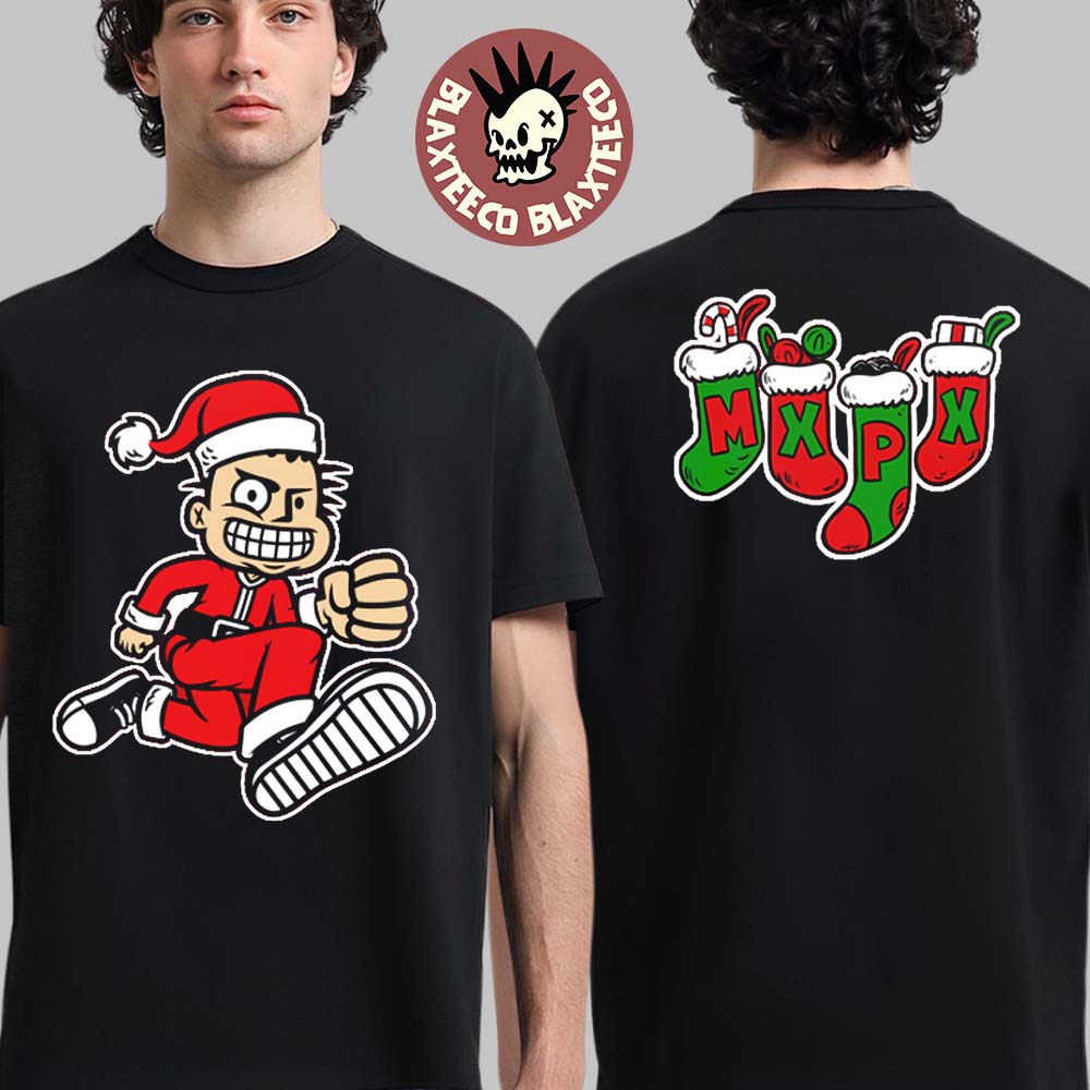 MXPX Santa PX 2025 Holiday Christmas Two Sided T-Shirt Unisex T-shirt, Sweatshirt, Hoodie, Long Sleeve Tee - T-Shirt, Sweatshirt, Hoodie