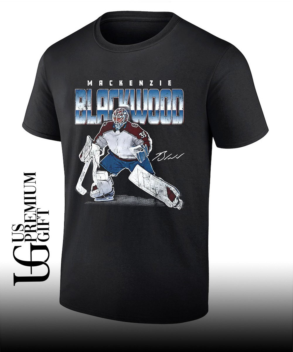 MacKenzie Blackwood Colorado Avalanche hockey signature graphic shirt Unisex T-shirt, Sweatshirt, Hoodie, Long Sleeve Tee - T-Shirt, Sweatshirt, Hoodie