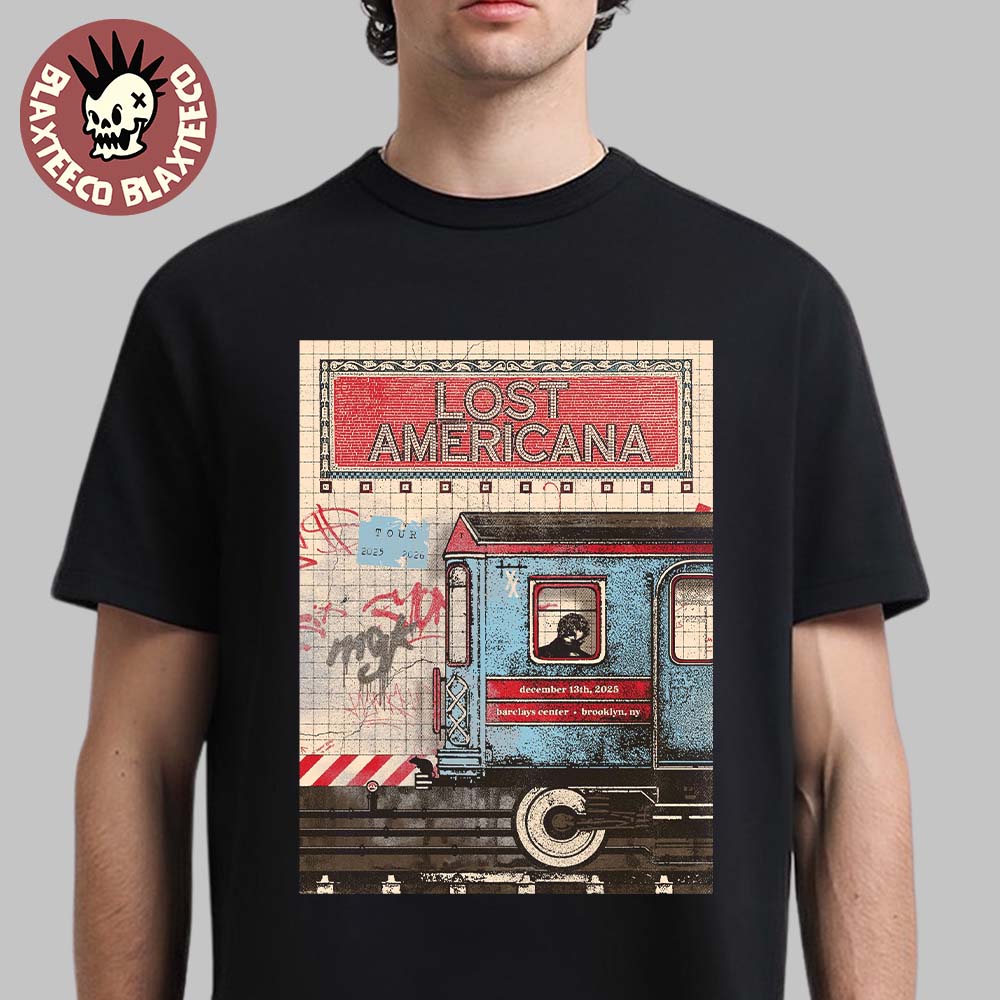 Machine Gun Kelly MGK Lost Americana Brooklyn New York 2025 Event Poster At Barclays Center On December 13 2025 T-Shirt - T-Shirt, Sweatshirt, Hoodie