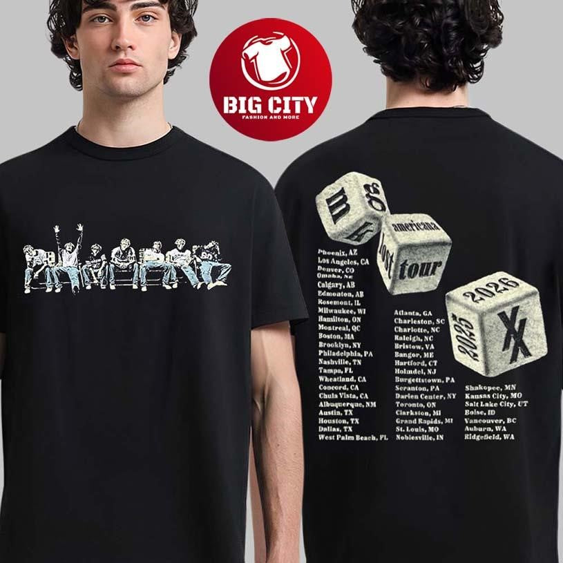 Machine Gun Kelly MGK Lost Americana Tour 2025 2026 Two Sided Shirt Unisex T-shirt, Sweatshirt, Hoodie, Long Sleeve Tee - T-Shirt, Sweatshirt, Hoodie