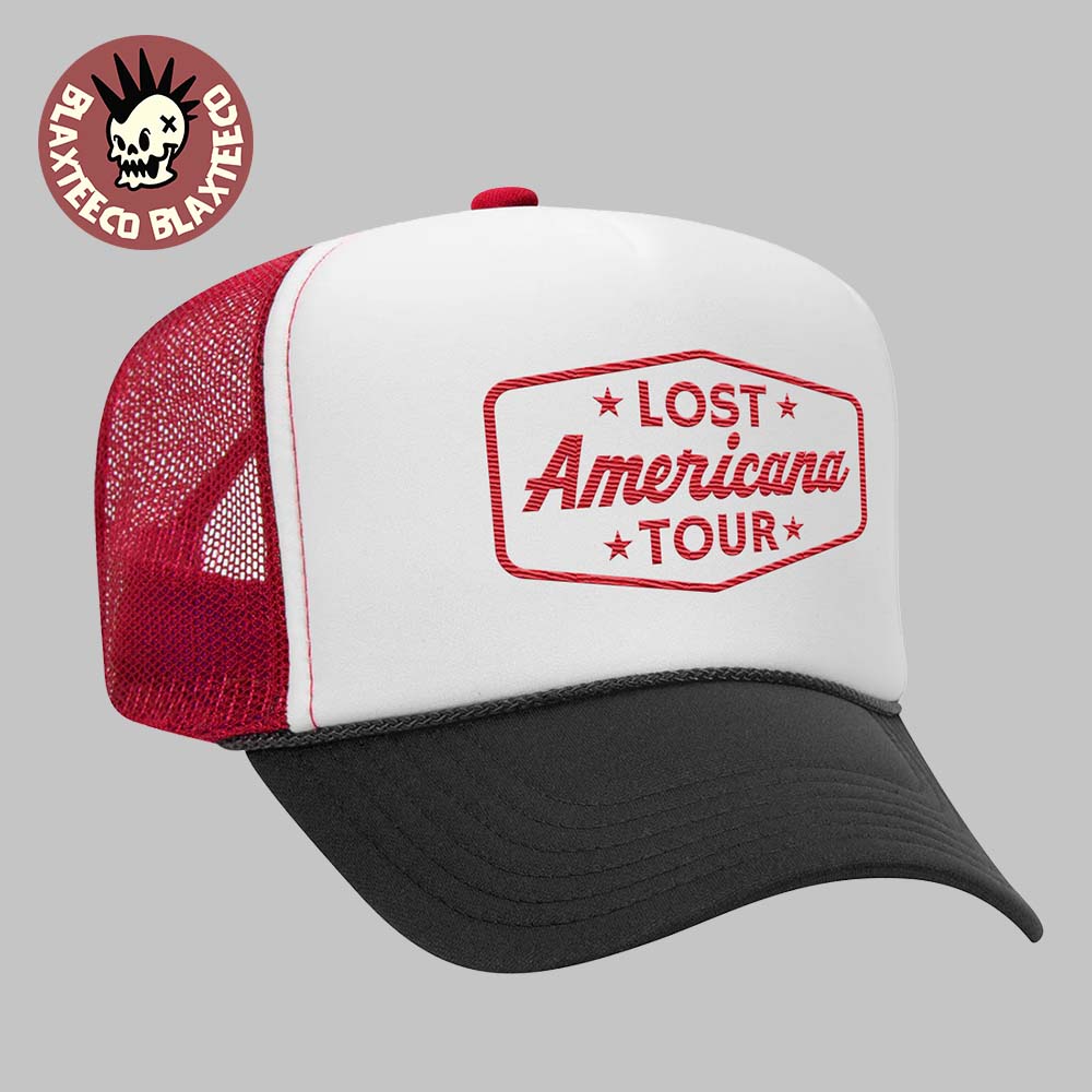 Machine Gun Kelly MGK Lost Americana World Tour 2026 Merch Trucker Hat Unisex T-shirt, Sweatshirt, Hoodie, Long Sleeve Tee - T-Shirt, Sweatshirt, Hoodie