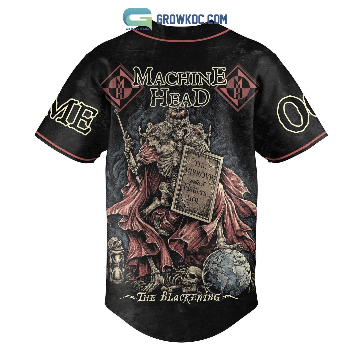 Machine Head The Blackening Personalized Baseball Jersey baseball jersey product view 1