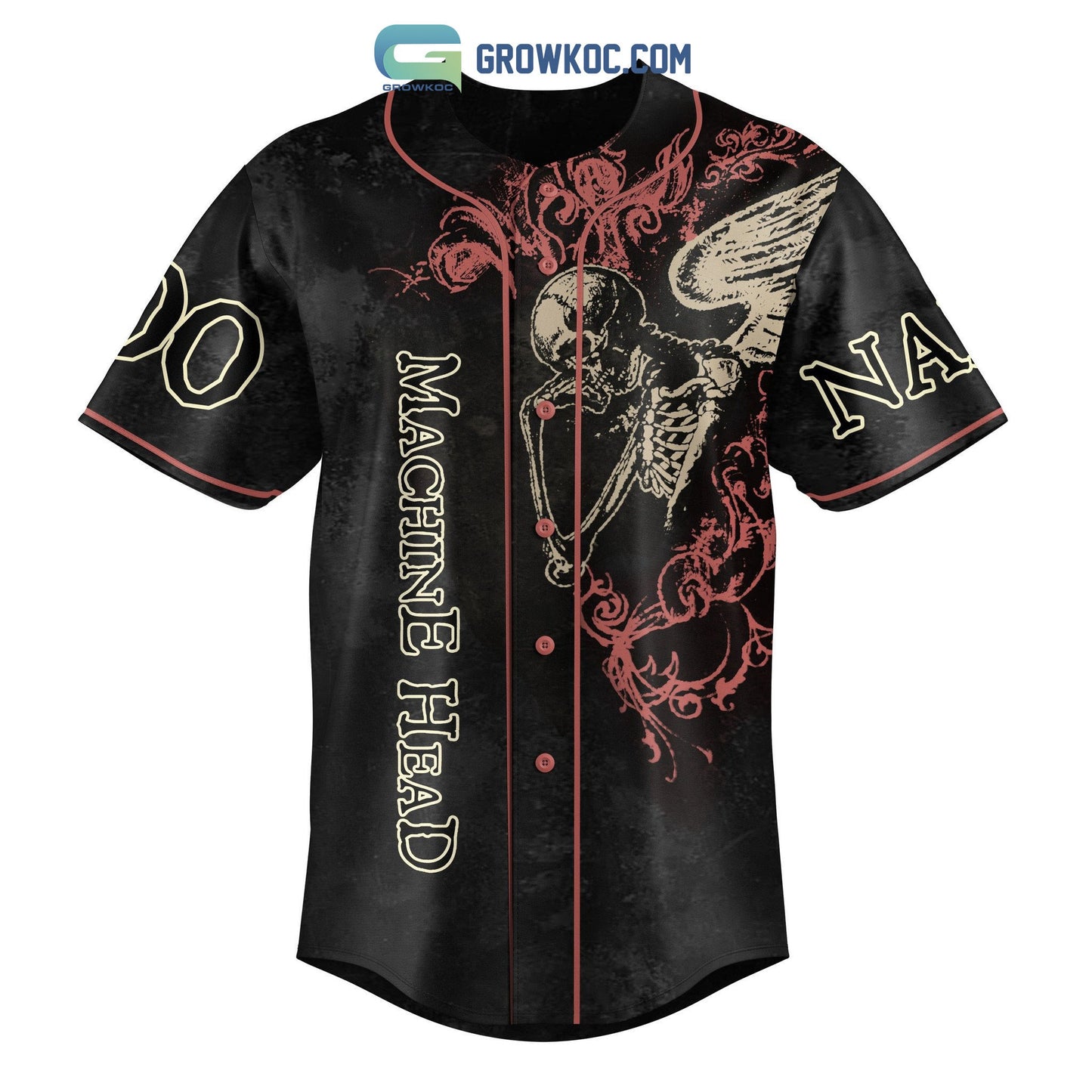 Machine Head The Blackening Personalized Baseball Jersey baseball jersey product view 3