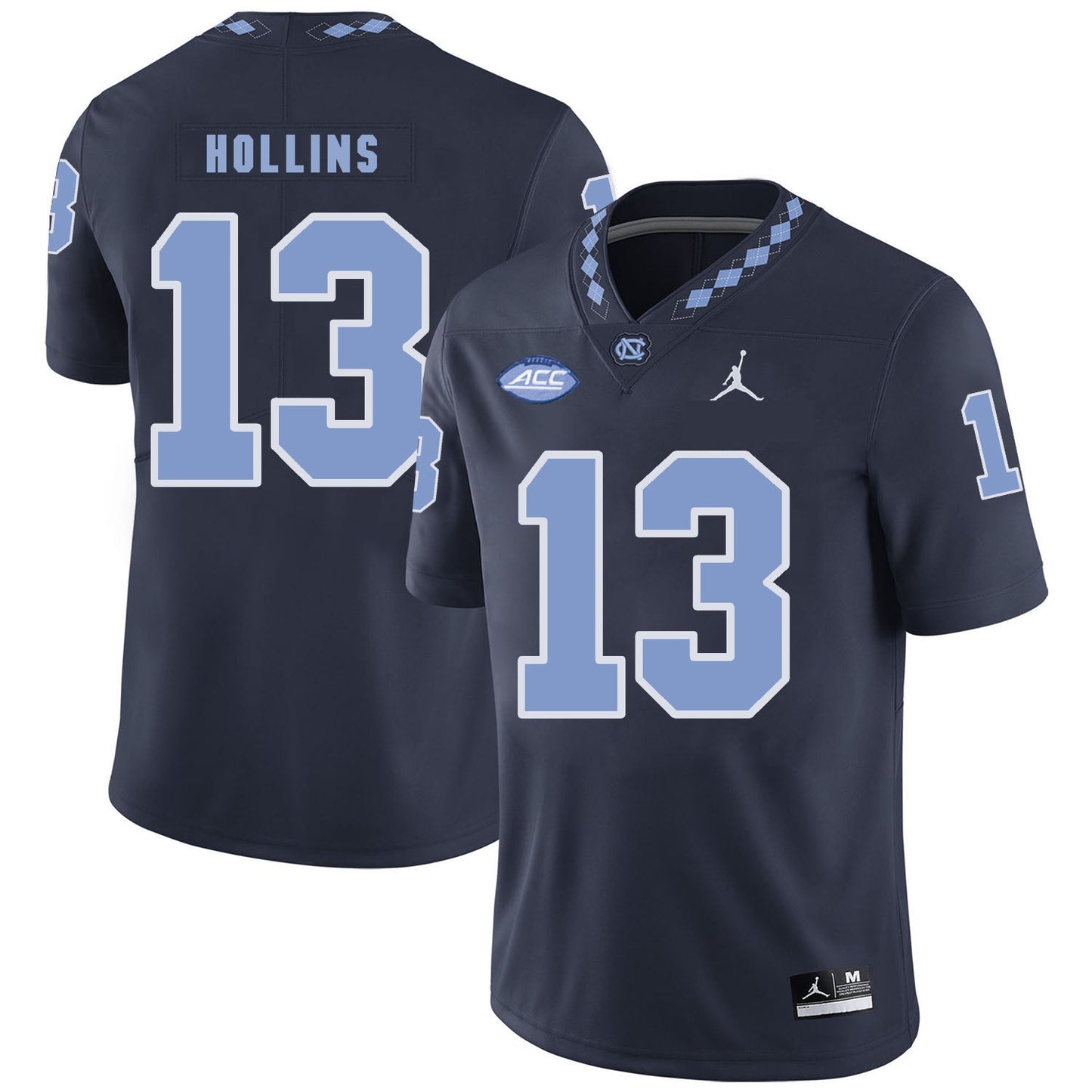 Mack Hollins 13 Black College Football Jersey football jersey product view 1