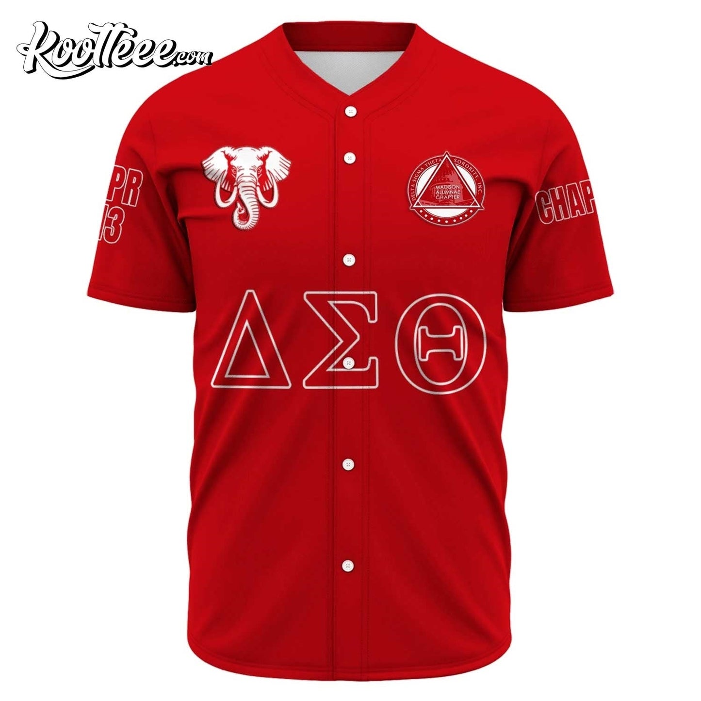 Madison Alumnae Chapter Delta Sigma Theta Baseball Jersey baseball jersey product view 2