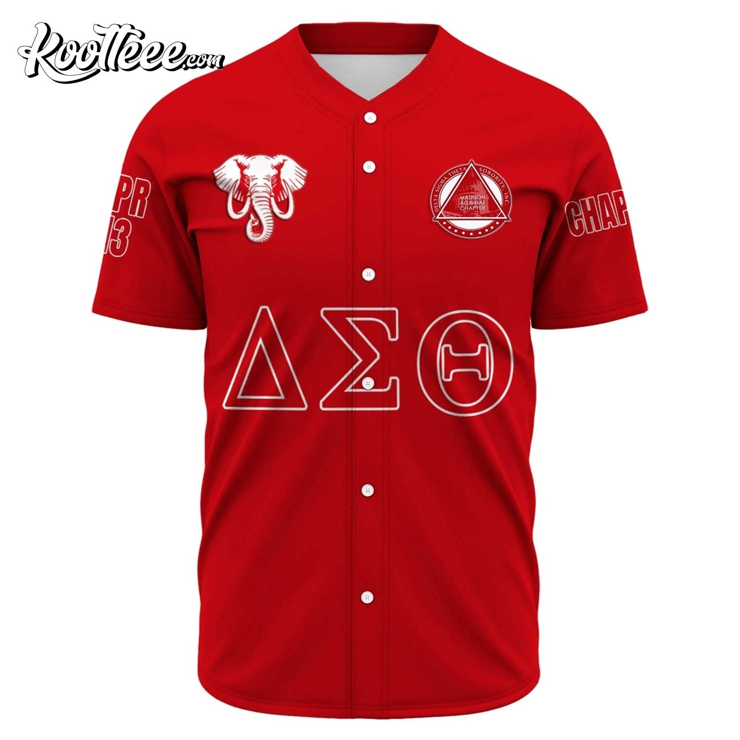Madison Alumnae Chapter Delta Sigma Theta Baseball Jersey baseball jersey product view 2