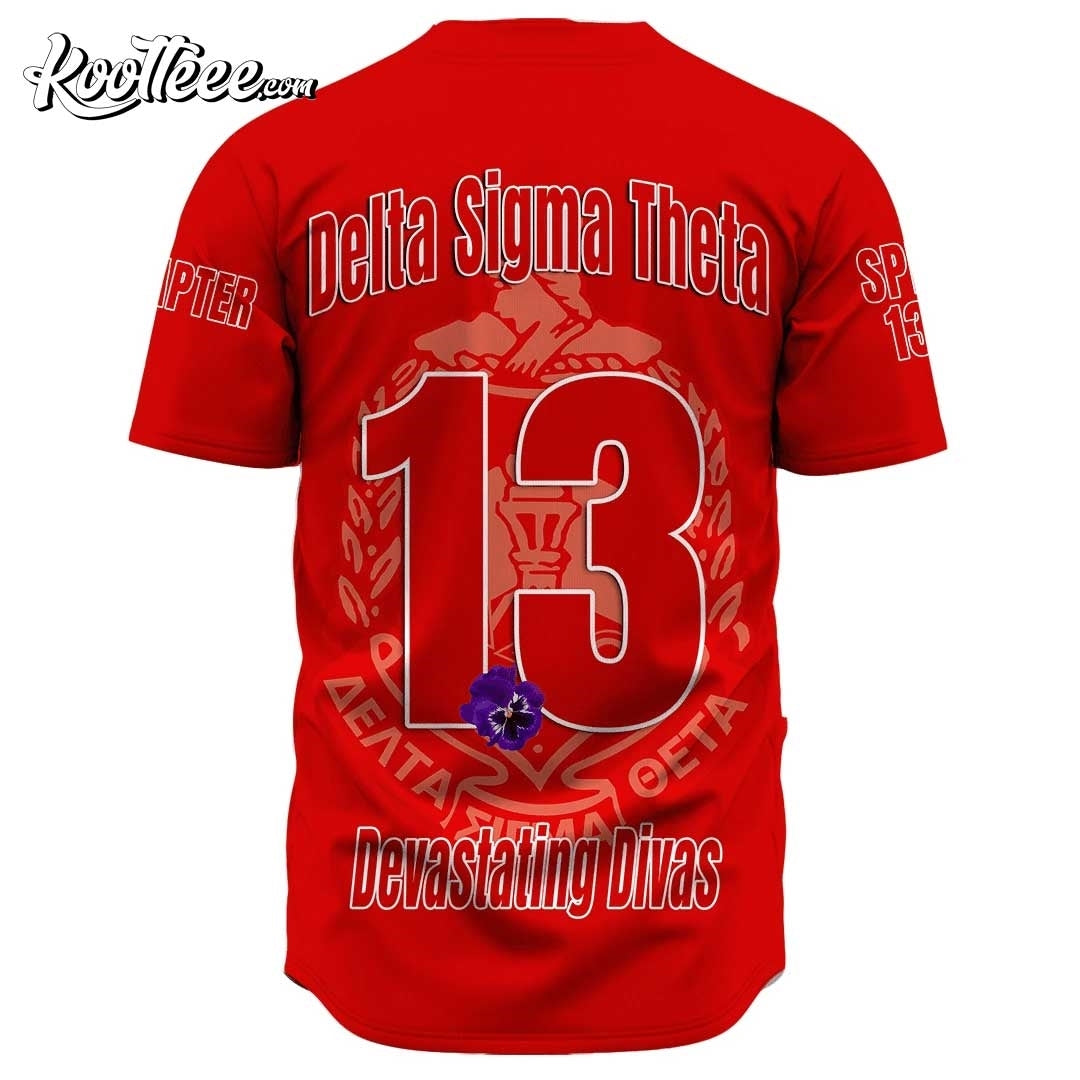 Madison Alumnae Chapter Delta Sigma Theta Baseball Jersey baseball jersey product view 3