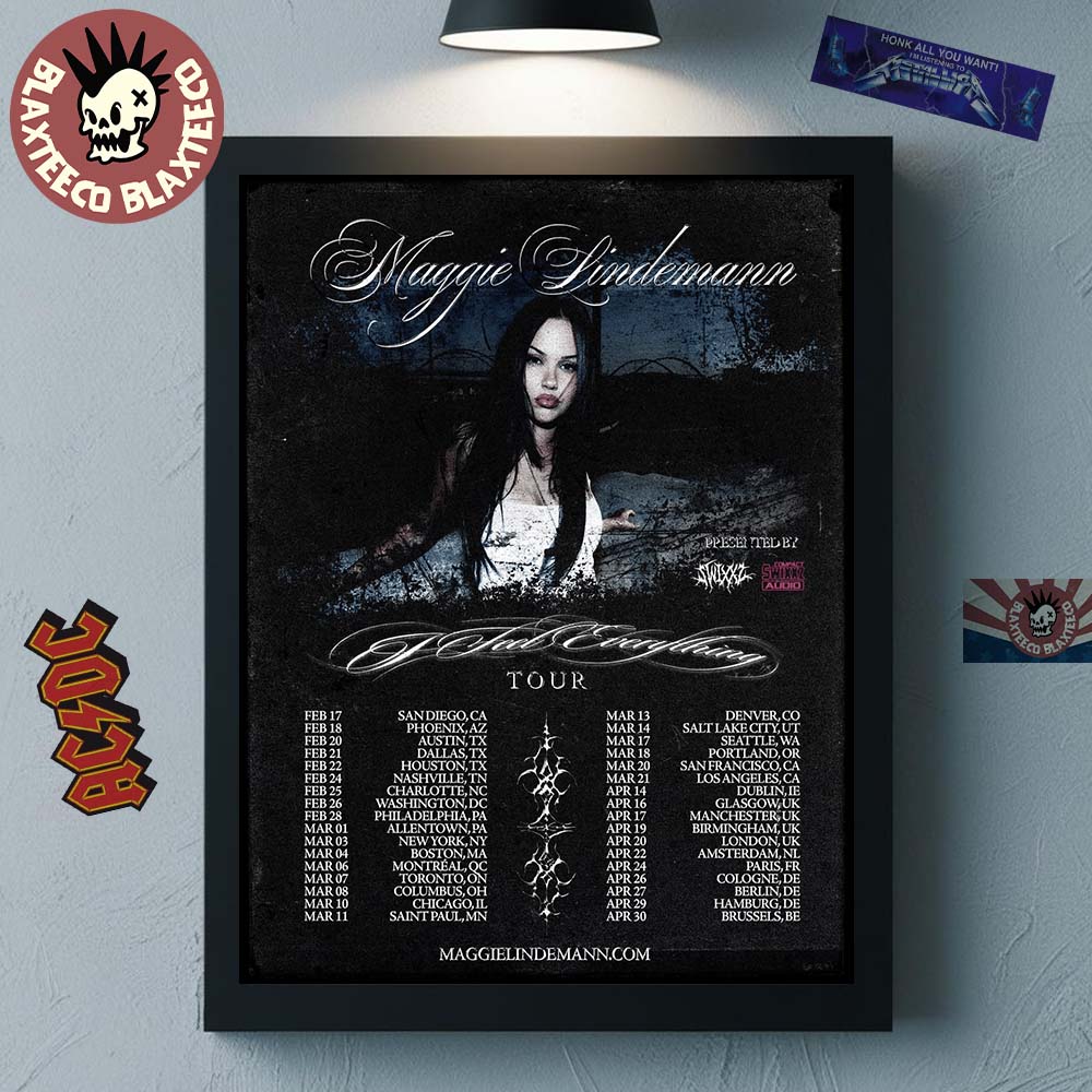Maggie Lindemann I Feel Everything Tour 2026 Schedule Dates Home Decor Poster Canvas Unisex T-shirt, Sweatshirt, Hoodie, Long Sleeve Tee - T-Shirt, Sweatshirt, Hoodie
