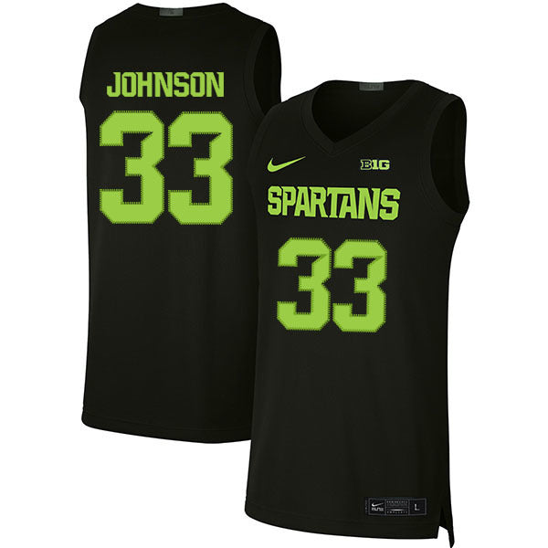 Magic Johnson 33 Balck College Football Jersey football jersey product view 1
