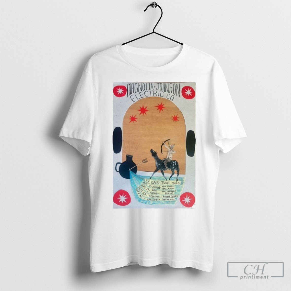 Magnolia Johnson Texas Tour 2025 Shirt Tee Unisex T-shirt, Sweatshirt, Hoodie, Long Sleeve Tee - T-Shirt, Sweatshirt, Hoodie
