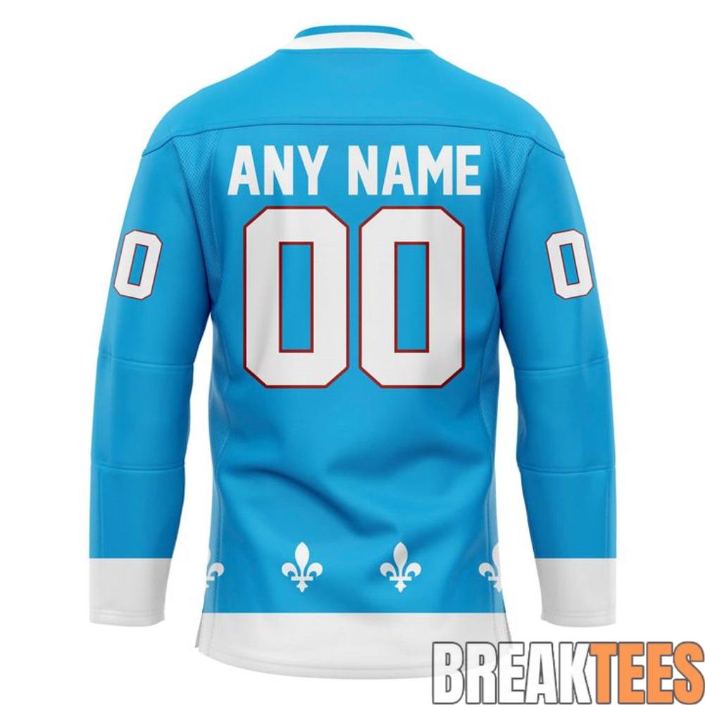 Maine Nordiques 2026 Powder Blue Hockey Jersey hockey jersey product view 3